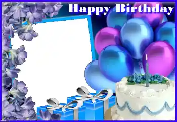 Photo effect from category Birthday № 154776. An inscription on the frame: Happy Birthday!