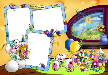 Photo effect from category Birthday № 1595. An inscription on the frame: Birthday
