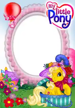 Photo effect from category Different for children № 142475. An inscription on the frame: My little Pony
