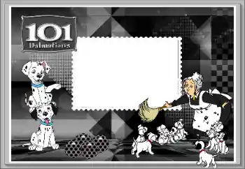 Photo effect from category Different for children № 169372. An inscription on the frame: 101 Dalmatians Photo effect from category Different for children № 169372. An inscription on the frame: 101 Dalmatians