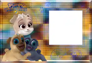 Photo effect from category Different for children № 175333. An inscription on the frame: Puppy Vriendjes