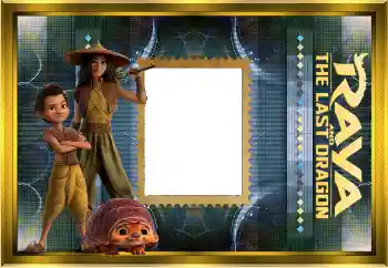 Photo effect from category Different for children № 190581. An inscription on the frame: Raya and the last dragon