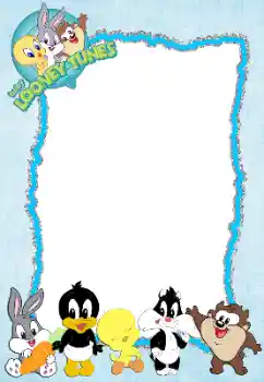 Photo effect from category Different for children № 198811. An inscription on the frame: Baby Looney Tunes