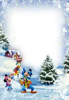 Photo effect from category Children's holidays № 163321. An inscription on the frame: Merry Christmas!