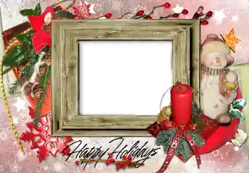 Photo effect from category Children's holidays № 89470. An inscription on the frame: Happy Holidays