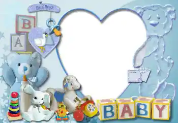 Photo effect from category My toys and pets № 16917. An inscription on the frame: It's a boy! BABY