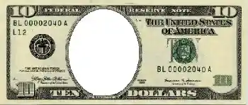 Photo effect from category Money № 591. An inscription on the frame: 10 американских долларов. Photo effect from category Money № 591. An inscription on the frame: 10 американских долларов.