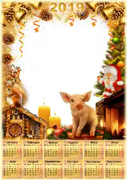 Photo effect from category Calendars № 145206. An inscription on the frame: 2026