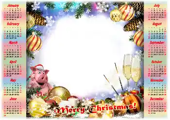 Photo effect from category Calendars № 146495. An inscription on the frame: 2026
