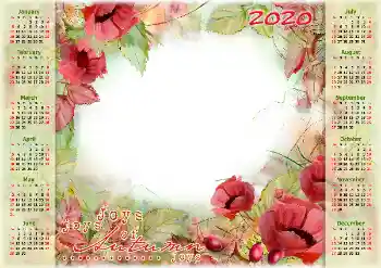 Photo effect from category Calendars № 160668. An inscription on the frame: 2026