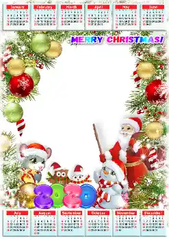 Photo effect from category Calendars № 160670. An inscription on the frame: 2026