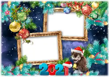 Photo effect from category Calendars № 176800. An inscription on the frame: 2026