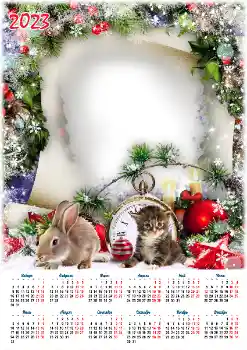 Photo effect from category Calendars № 202132. An inscription on the frame: 2026