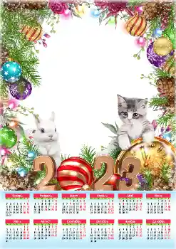 Photo effect from category Calendars № 202133. An inscription on the frame: 2026
