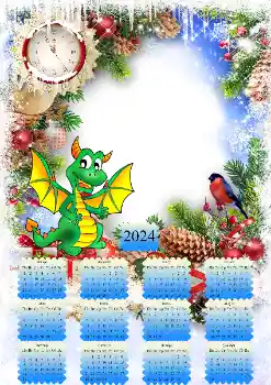 Photo effect from category Calendars № 205639. An inscription on the frame: 2026