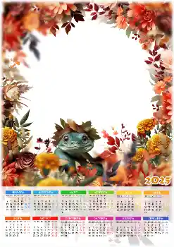 Photo effect from category Calendars № 205983. An inscription on the frame: 2026