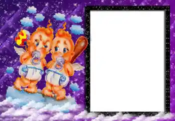 Photo effect from category Zodiac Signs № 162123. An inscription on the frame: Gemini