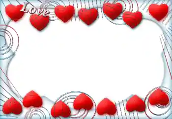 Photo effect from category Frames for Lovers № 124288. An inscription on the frame: Love