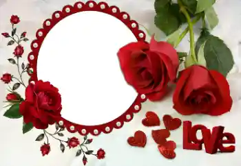 Photo effect from category Frames for Lovers № 164669. An inscription on the frame: Love