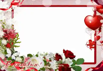 Photo effect from category Frames for Lovers № 165931. An inscription on the frame: Love
