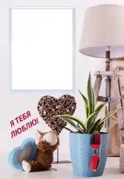Photo effect from category Frames for Lovers № 193036. An inscription on the frame: I love you