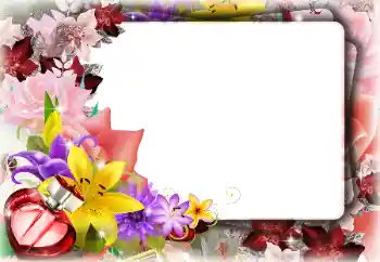 Photo effect from category Women's Day cards № 130533. An inscription on the frame: Happy Women's Day