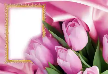 Photo effect from category Women's Day cards № 130623. An inscription on the frame: Happy Women's Day