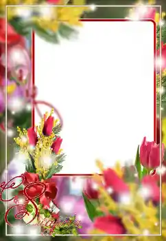 Photo effect from category Women's Day cards № 166264. An inscription on the frame: Women's Day