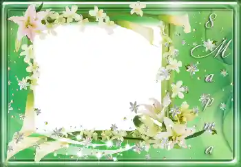 Photo effect from category Women's Day cards № 4677. An inscription on the frame: Women's Day