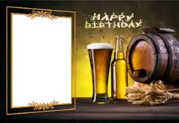 Photo effect from category Birthday cards № 112992. An inscription on the frame: Happy Birthday!