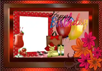 Photo effect from category Birthday cards № 117260. An inscription on the frame: Happy Birthday! Photo effect from category Birthday cards № 117260. An inscription on the frame: Happy Birthday!