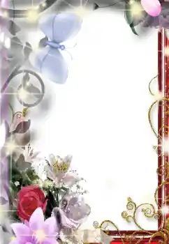 Photo effect from category Birthday cards № 171788. An inscription on the frame: Happy anniversary!