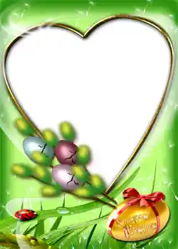 Photo effect from category Easter cards № 969. An inscription on the frame: Христос Воскрес!