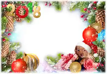 Photo effect from category New Year cards № 130006. An inscription on the frame: 2026 Photo effect from category New Year cards № 130006. An inscription on the frame: 2026
