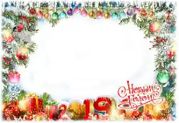 Photo effect from category New Year cards № 147838. An inscription on the frame: 2026