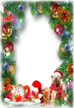 Photo effect from category New Year cards № 160947. An inscription on the frame: 2026 Photo effect from category New Year cards № 160947. An inscription on the frame: 2026