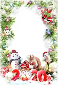 Photo effect from category New Year cards № 163435. An inscription on the frame: 2026 Photo effect from category New Year cards № 163435. An inscription on the frame: 2026