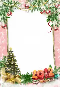 Photo effect from category New Year cards № 3306. An inscription on the frame: Happy New Year! Photo effect from category New Year cards № 3306. An inscription on the frame: Happy New Year!