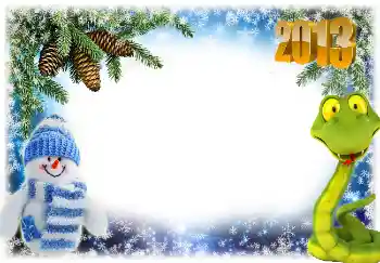 Photo effect from category New Year cards № 5459. An inscription on the frame: 2013 Photo effect from category New Year cards № 5459. An inscription on the frame: 2013