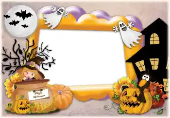 Photo effect from category Different holidays № 124301. An inscription on the frame: Happy Halloween