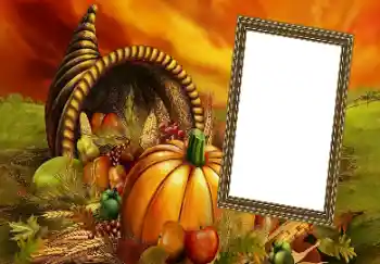 Photo effect from category Different holidays № 128388. An inscription on the frame: Happy Thanksgiving