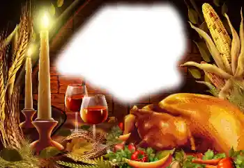 Photo effect from category Different holidays № 128391. An inscription on the frame: Happy Thanksgiving