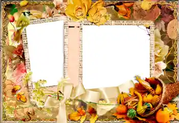 Photo effect from category Different holidays № 128392. An inscription on the frame: Happy Thanksgiving