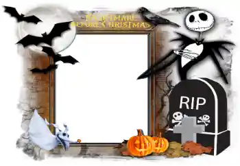 Photo effect from category Different holidays № 160653. An inscription on the frame: Happy Halloween