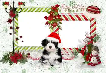 Photo effect from category Different holidays № 163336. An inscription on the frame: Happy Holidays