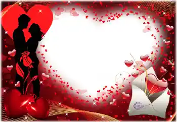 Photo effect from category Different holidays № 164771. An inscription on the frame: Kiss Day