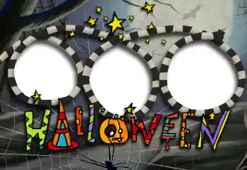 Photo effect from category Different holidays № 171754. An inscription on the frame: Happy Halloween