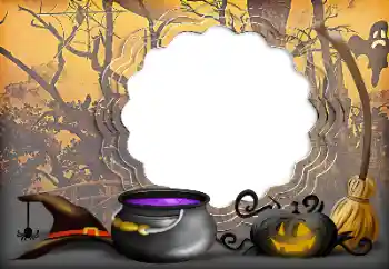 Photo effect from category Different holidays № 175381. An inscription on the frame: Happy Halloween