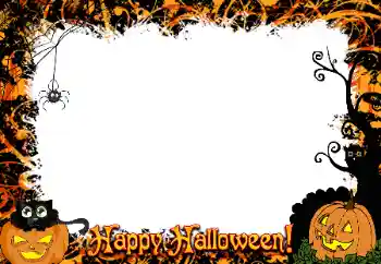 Photo effect from category Different holidays № 175382. An inscription on the frame: Happy Halloween