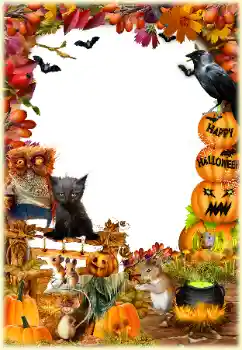 Photo effect from category Different holidays № 175383. An inscription on the frame: Happy Halloween